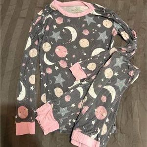 5/6 pink moon & stars Little Sleepies